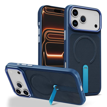 Tech Fabric Rotating Stand Magnetic Phone Case, For iPhone 17e / 16e, For iPhone 17 Pro Max, For iPhone 17 Pro