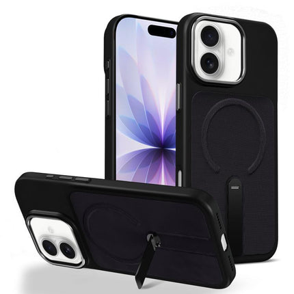 Tech Fabric Rotating Stand Magnetic Phone Case, For iPhone 17, For iPhone Air, For iPhone 16 Pro Max