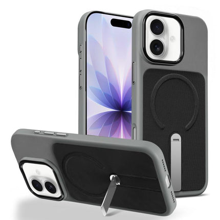 Tech Fabric Rotating Stand Magnetic Phone Case, For iPhone 17, For iPhone Air, For iPhone 16 Pro Max