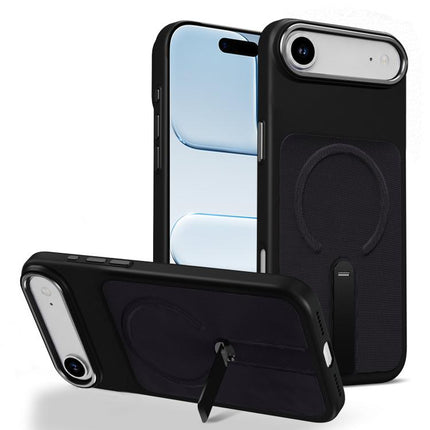 Tech Fabric Rotating Stand Magnetic Phone Case, For iPhone 17, For iPhone Air, For iPhone 16 Pro Max