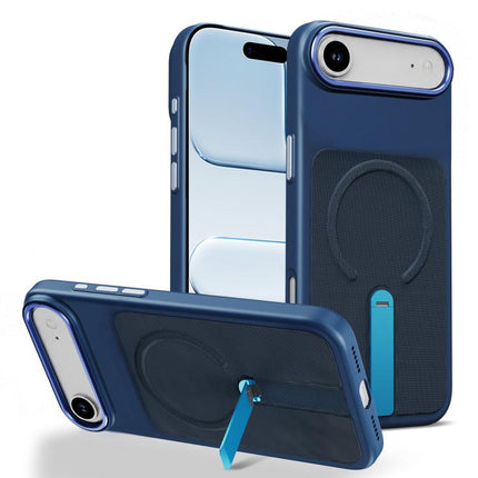 Tech Fabric Rotating Stand Magnetic Phone Case, For iPhone 17, For iPhone Air, For iPhone 16 Pro Max