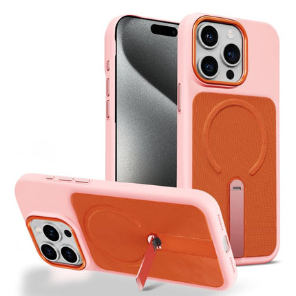 Tech Fabric Rotating Stand Magnetic Phone Case, For iPhone 15 Pro Max, For iPhone 15 Pro, For iPhone 15 Plus