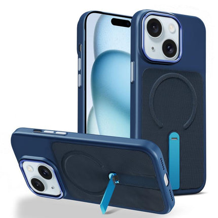 Tech Fabric Rotating Stand Magnetic Phone Case, For iPhone 15 Pro Max, For iPhone 15 Pro, For iPhone 15 Plus