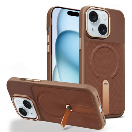 Tech Fabric Rotating Stand Magnetic Phone Case, For iPhone 15 Pro Max, For iPhone 15 Pro, For iPhone 15 Plus