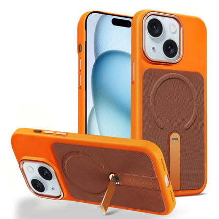 Tech Fabric Rotating Stand Magnetic Phone Case, For iPhone 15, For iPhone 14 Plus, For iPhone 14