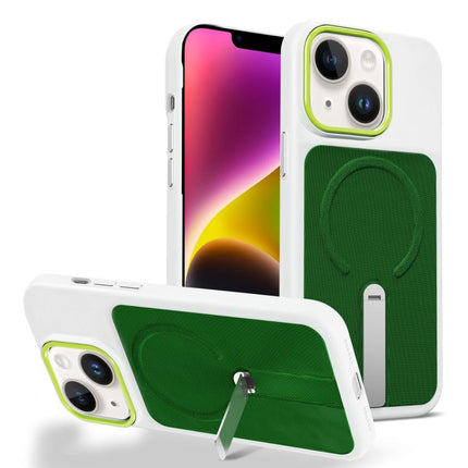 Tech Fabric Rotating Stand Magnetic Phone Case, For iPhone 15, For iPhone 14 Plus, For iPhone 14