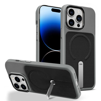Tech Fabric Rotating Stand Magnetic Phone Case, For iPhone 14 Pro, For iPhone 14 Pro Max, For iPhone 13 Pro Max