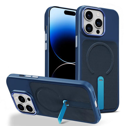 Tech Fabric Rotating Stand Magnetic Phone Case, For iPhone 14 Pro, For iPhone 14 Pro Max, For iPhone 13 Pro Max