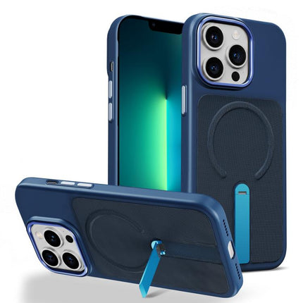 Tech Fabric Rotating Stand Magnetic Phone Case, For iPhone 14 Pro, For iPhone 14 Pro Max, For iPhone 13 Pro Max