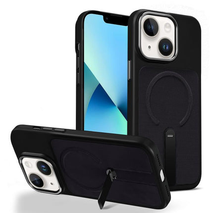 Tech Fabric Rotating Stand Magnetic Phone Case, For iPhone 13 Pro, For iPhone 13, For iPhone 12