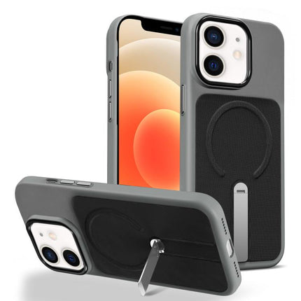 Tech Fabric Rotating Stand Magnetic Phone Case, For iPhone 13 Pro, For iPhone 13, For iPhone 12