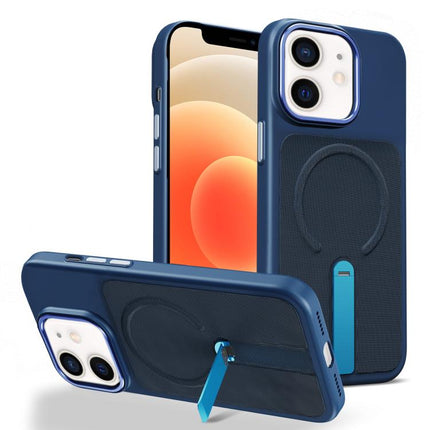 Tech Fabric Rotating Stand Magnetic Phone Case, For iPhone 13 Pro, For iPhone 13, For iPhone 12