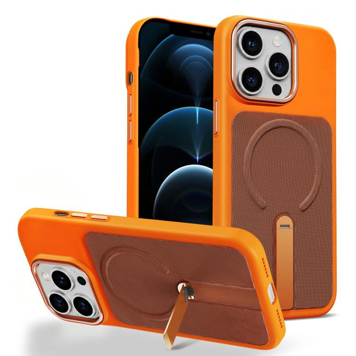 Tech Fabric Rotating Stand Magnetic Phone Case, For iPhone 12 Pro Max, For iPhone 12 Pro