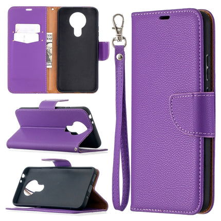Litchi Texture Pure Color Horizontal Flip Leather Case with Holder & Card Slots & Wallet & Lanyard, For Nokia 2.4, For Nokia 3.4