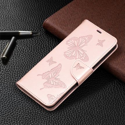 Two Butterflies Embossing Pattern Horizontal Flip Leather Case with Holder & Card Slot & Wallet & Lanyard, For Xiaomi Mi 10T 5G, For Xiaomi Mi 10T Lite 5G, For Xiaomi Poco X3, For Nokia 2.4