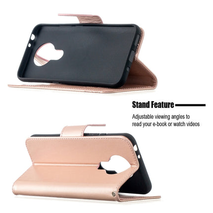 Two Butterflies Embossing Pattern Horizontal Flip Leather Case with Holder & Card Slot & Wallet & Lanyard, For Nokia 3.4