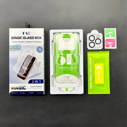 10pcs 5D Curved Easy Install Dust-proof Box HD Tempered Glass Film with Lens Film, For iPhone 11 Pro, For iPhone X / XS, For iPhone XR, For iPhone XS Max