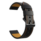 Black Leather Orange Line Point