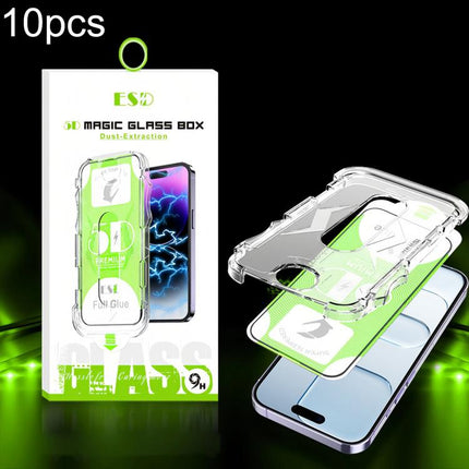 10pcs 5D Curved Easy Install Dust-proof Box HD Tempered Glass Film, For iPhone 17e / 16e / 14 / 13 Pro, For iPhone 17 Pro Max, For iPhone 17 Pro, For iPhone 17 / 16 Pro, For iPhone Air, For iPhone 16 Pro Max, For iPhone 16 Plus / 15 Plus               ...