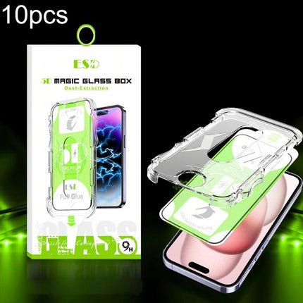 10pcs 5D Curved Easy Install Dust-proof Box HD Tempered Glass Film, For iPhone 17e / 16e / 14 / 13 Pro, For iPhone 17 Pro Max, For iPhone 17 Pro, For iPhone 17 / 16 Pro, For iPhone Air, For iPhone 16 Pro Max, For iPhone 16 Plus / 15 Plus               ...