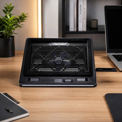 NUOXI C600 Colorful RGB Laptop Cooler Support 8-Level Adjustable Height, Single Fan, Dual Fans
