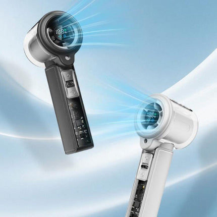 F5 High-Speed Handheld Spray Cooling Fan with LED Display