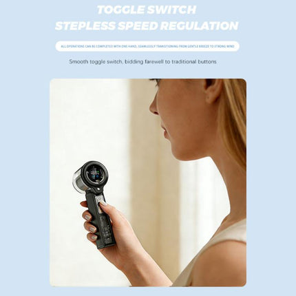 F5 High-Speed Handheld Spray Cooling Fan with LED Display