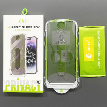 10pcs 5D Curved Easy Install Dust-proof Box Privacy Tempered Glass Film, For iPhone 17e / 16e / 14 / 13 Pro, For iPhone 17 Pro Max, For iPhone 17 Pro, For iPhone 17 / 16 Pro, For iPhone Air, For iPhone 16 Pro Max, For iPhone 16 Plus / 15 Plus          ...