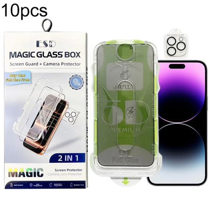 10pcs 5D Curved Easy Install Dust-proof Box Privacy Tempered Glass Film with Lens Film, For iPhone 17e / 16e, For iPhone 17 Pro Max, For iPhone 17 Pro, For iPhone 17, For iPhone Air, For iPhone 16 Pro Max, For iPhone 16 Pro, For iPhone 16 Plus         ...