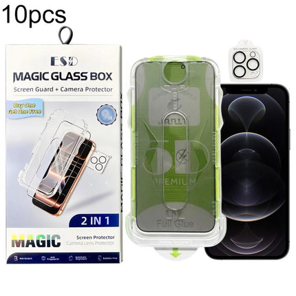 10pcs 5D Curved Easy Install Dust-proof Box Privacy Tempered Glass Film with Lens Film, For iPhone 17e / 16e, For iPhone 17 Pro Max, For iPhone 17 Pro, For iPhone 17, For iPhone Air, For iPhone 16 Pro Max, For iPhone 16 Pro, For iPhone 16 Plus         ...