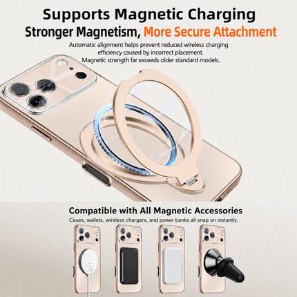 Electroplated Matte Fulcrum Magnetic Holder Phone Case, For iPhone 16 Pro, For iPhone 16, For iPhone 15 Pro Max, For iPhone 15 Pro