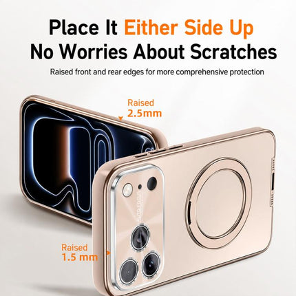 Electroplated Matte Fulcrum Magnetic Holder Phone Case, For iPhone 15, For iPhone 14, For iPhone 14 Pro, For iPhone 14 Pro Max