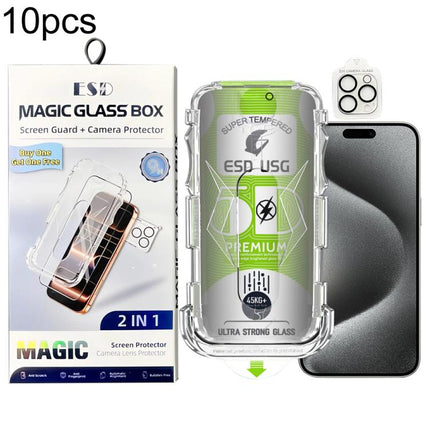 10pcs 5D Curved Easy Install Dust-proof Box Privacy Edge-to-Edge Tempered Glass Film with Lens Film, For iPhone 17e / 16e, For iPhone 17 Pro Max, For iPhone 17 Pro, For iPhone 17, For iPhone Air, For iPhone 16 Pro Max, For iPhone 16 Pro                ...