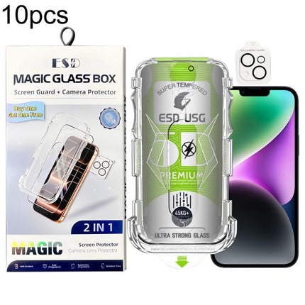 10pcs 5D Curved Easy Install Dust-proof Box Privacy Edge-to-Edge Tempered Glass Film with Lens Film, For iPhone 17e / 16e, For iPhone 17 Pro Max, For iPhone 17 Pro, For iPhone 17, For iPhone Air, For iPhone 16 Pro Max, For iPhone 16 Pro                ...