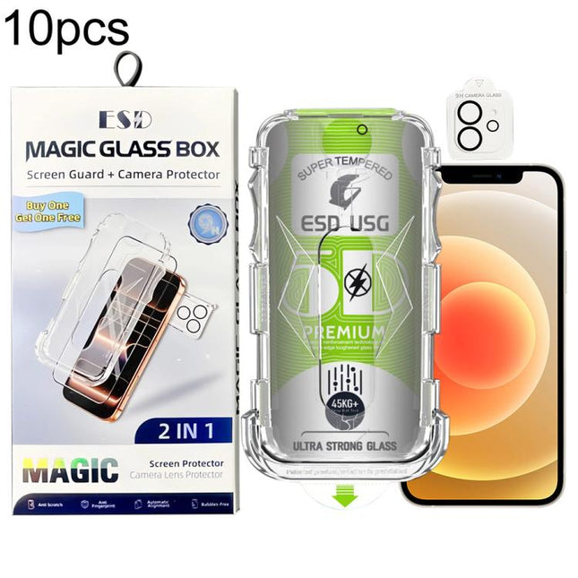 10pcs 5D Curved Easy Install Dust-proof Box Privacy Edge-to-Edge Tempered Glass Film with Lens Film, For iPhone 17e / 16e, For iPhone 17 Pro Max, For iPhone 17 Pro, For iPhone 17, For iPhone Air, For iPhone 16 Pro Max, For iPhone 16 Pro                ...