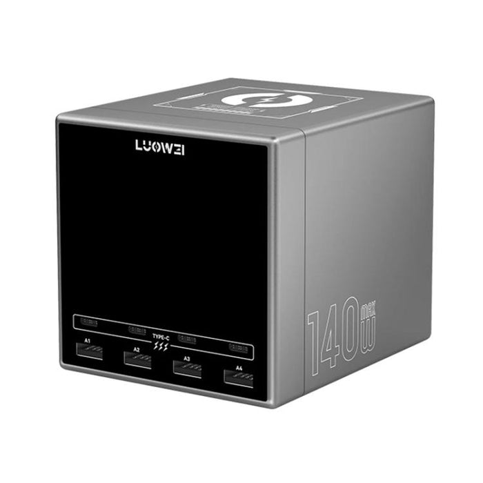 LUOWEI LW-U1 140W Raptor 8-Ports USB & Type-C Charger Station with Wireless Charging, US Plug, EU Plug