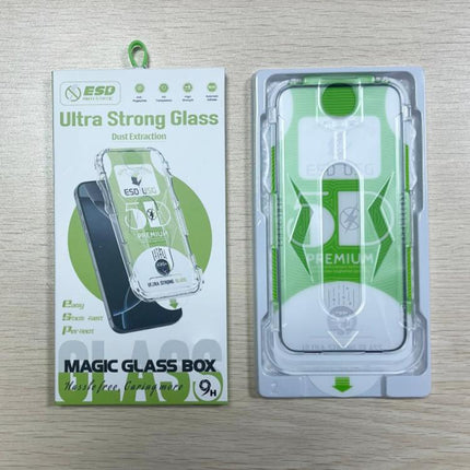 10pcs 5D Curved Easy Install Dust-proof Box Edge-to-Edge HD Tempered Glass Film, For iPhone 17e / 16e / 14 / 13 Pro, For iPhone 17 Pro Max, For iPhone 17 Pro, For iPhone 17 / 16 Pro, For iPhone Air, For iPhone 16 Pro Max, For iPhone 16 Plus / 15 Plus  ...