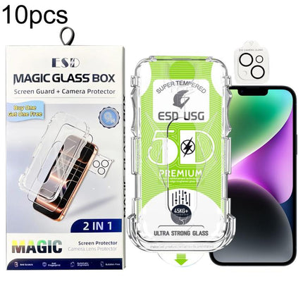10pcs 5D Curved Easy Install Dust-proof Box Edge-to-Edge HD Tempered Glass Film with Lens Film, For iPhone 17e / 16e, For iPhone 17 Pro Max, For iPhone 17 Pro, For iPhone 17, For iPhone Air, For iPhone 16 Pro Max, For iPhone 16 Pro, For iPhone 16 Plus ...