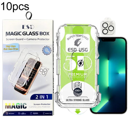 10pcs 5D Curved Easy Install Dust-proof Box Edge-to-Edge HD Tempered Glass Film with Lens Film, For iPhone 17e / 16e, For iPhone 17 Pro Max, For iPhone 17 Pro, For iPhone 17, For iPhone Air, For iPhone 16 Pro Max, For iPhone 16 Pro, For iPhone 16 Plus ...