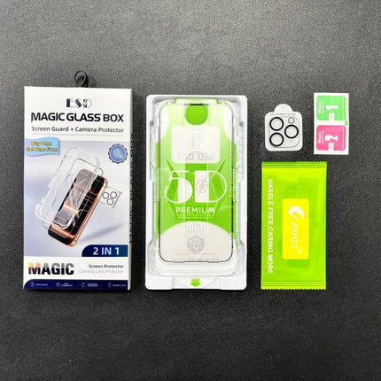 10pcs 5D Curved Easy Install Dust-proof Box Edge-to-Edge HD Tempered Glass Film with Lens Film, For iPhone 11 Pro, For iPhone X / XS, For iPhone XR, For iPhone XS Max