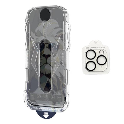 10pcs Easy Install Dust-proof Box Privacy Tempered Glass Film with Lens Film, For iPhone 11 Pro, For iPhone XS / X, For iPhone XR, For iPhone XS Max