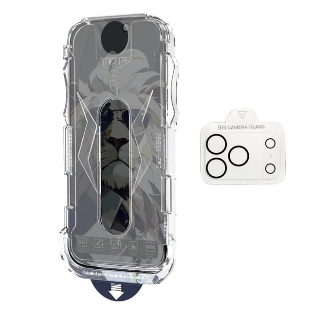 10pcs Easy Install Dust-proof Box Privacy Tempered Glass Film with Lens Film, For iPhone 17e / 16e, For iPhone 17 Pro Max, For iPhone 17 Pro, For iPhone 17, For iPhone Air, For iPhone 16 Pro Max, For iPhone 16 Pro, For iPhone 16 Plus, For iPhone 16    ...