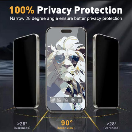 10pcs Easy Install Dust-proof Box Privacy Tempered Glass Film with Lens Film, For iPhone 11 Pro, For iPhone XS / X, For iPhone XR, For iPhone XS Max