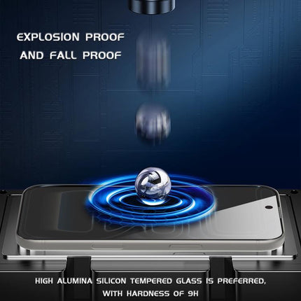 10pcs Easy Install Dust-proof Box Privacy Tempered Glass Film with Lens Film, For iPhone 11 Pro, For iPhone XS / X, For iPhone XR, For iPhone XS Max