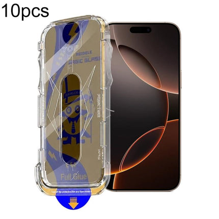 10pcs MEIDELE Easy Install Dust-proof Box Privacy Tempered Glass Film, For iPhone 17e / 16e / 14 / 13 Pro, For iPhone 17 Pro Max, For iPhone 17 Pro, For iPhone 17 / 16 Pro, For iPhone Air, For iPhone 16 Pro Max, For iPhone 16 Plus / 15 Plus            ...