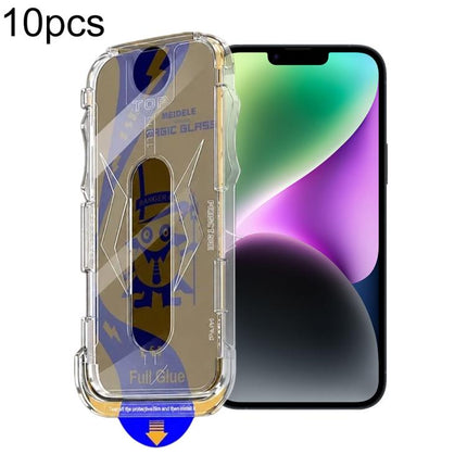 10pcs MEIDELE Easy Install Dust-proof Box Privacy Tempered Glass Film, For iPhone 17e / 16e / 14 / 13 Pro, For iPhone 17 Pro Max, For iPhone 17 Pro, For iPhone 17 / 16 Pro, For iPhone Air, For iPhone 16 Pro Max, For iPhone 16 Plus / 15 Plus            ...