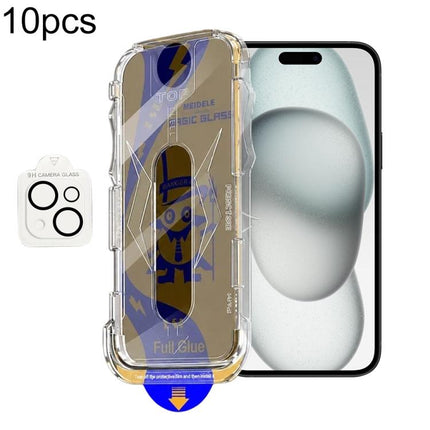 10pcs MEIDELE Easy Install Dust-proof Box Privacy Tempered Glass Film with Lens Film, For iPhone 17e / 16e, For iPhone 17 Pro Max, For iPhone 17 Pro, For iPhone 17, For iPhone Air, For iPhone 16 Pro Max, For iPhone 16 Pro, For iPhone 16 Plus           ...