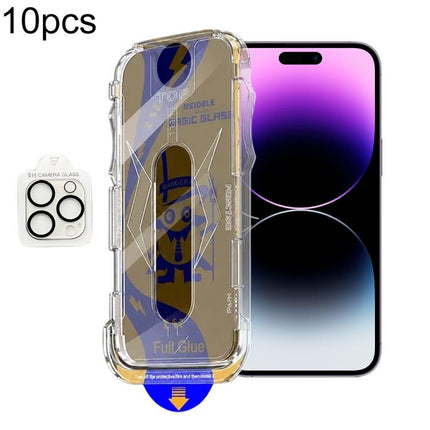 10pcs MEIDELE Easy Install Dust-proof Box Privacy Tempered Glass Film with Lens Film, For iPhone 17e / 16e, For iPhone 17 Pro Max, For iPhone 17 Pro, For iPhone 17, For iPhone Air, For iPhone 16 Pro Max, For iPhone 16 Pro, For iPhone 16 Plus           ...
