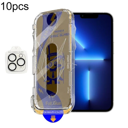 10pcs MEIDELE Easy Install Dust-proof Box Privacy Tempered Glass Film with Lens Film, For iPhone 17e / 16e, For iPhone 17 Pro Max, For iPhone 17 Pro, For iPhone 17, For iPhone Air, For iPhone 16 Pro Max, For iPhone 16 Pro, For iPhone 16 Plus           ...
