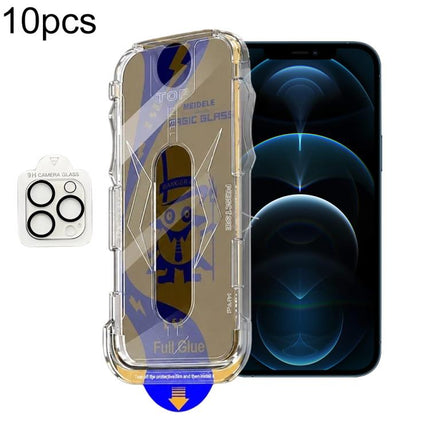 10pcs MEIDELE Easy Install Dust-proof Box Privacy Tempered Glass Film with Lens Film, For iPhone 17e / 16e, For iPhone 17 Pro Max, For iPhone 17 Pro, For iPhone 17, For iPhone Air, For iPhone 16 Pro Max, For iPhone 16 Pro, For iPhone 16 Plus           ...